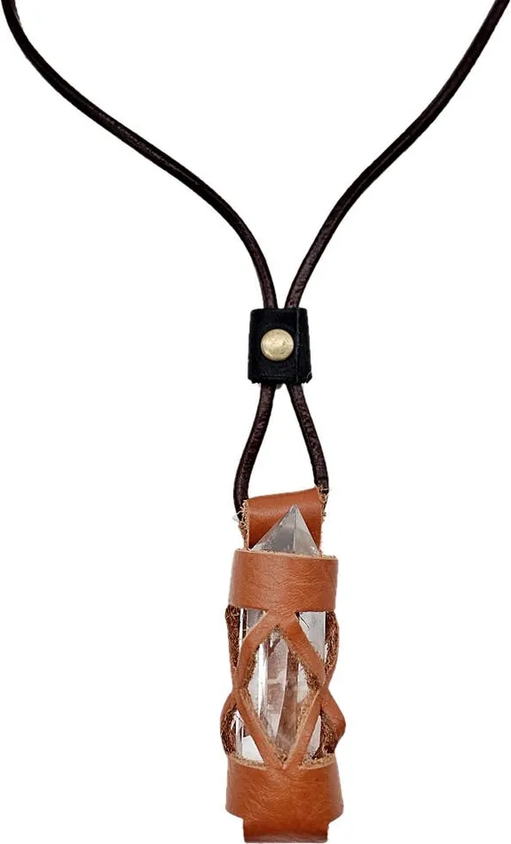 Gemstone Crystal Holder Case Necklace Without Stone atlas goods Necklaces