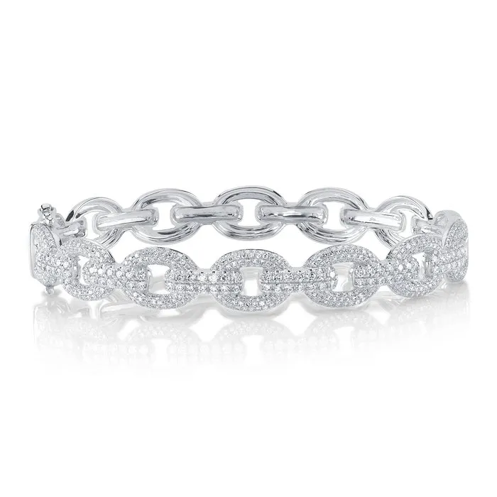 195CT DIAMOND LINK BANGLE SHY CREATIONS Bracelets