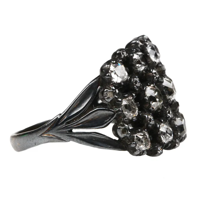 Bell Bird Antiques Georgian Old Mine Cut Diamond Ring Rings