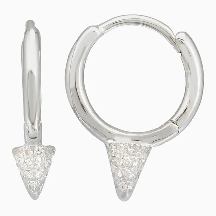 Earrings NicoleHD Jewelry Gold And Diamond Spike Earring