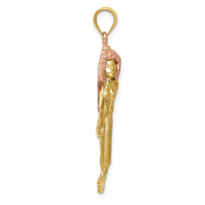 14k Twotone Gold Twotone Gold Mermaid Charm Goldia Rings