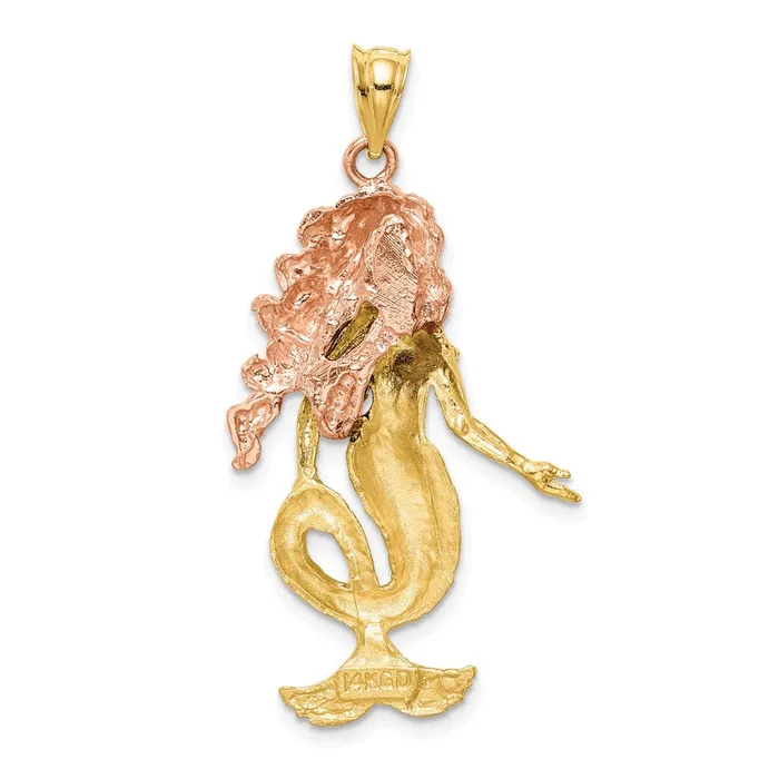 14k Twotone Gold Twotone Gold Mermaid Charm Goldia Rings
