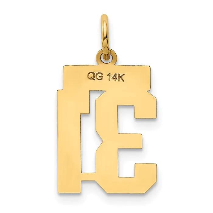 Charm Necklaces Goldia 14k Yellow Gold Small Polished Number 31 Charm