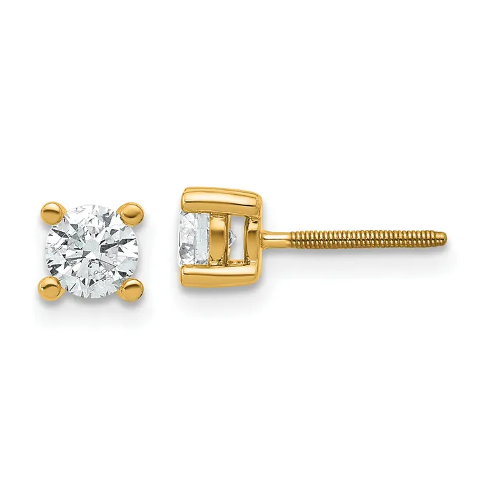 Earrings Goldia 14k Yellow Gold 23 ctw Lab Grown Diamond VSSI G Round 4 Prong Heavy Wt Screwback Stud Earrings Earrings Goldia 14k Yellow Gold 23 ctw Lab Grown Diamond VSSI G Round 4 Prong Heavy Wt Screwback Stud Earrings