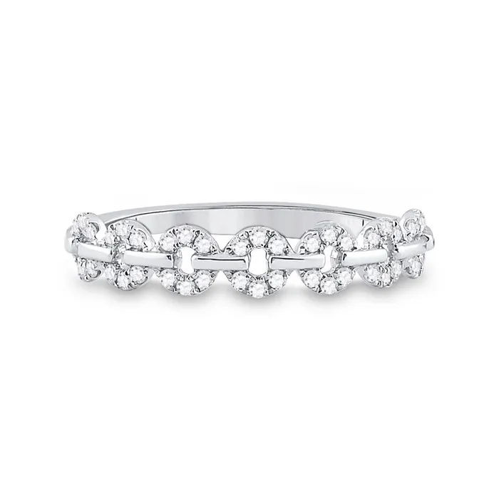 gndatlanta Rings 14k White Gold Round Diamond Stackable Band Ring 16 Cttw gndatlanta Rings 14k White Gold Round Diamond Stackable Band Ring 16 Cttw