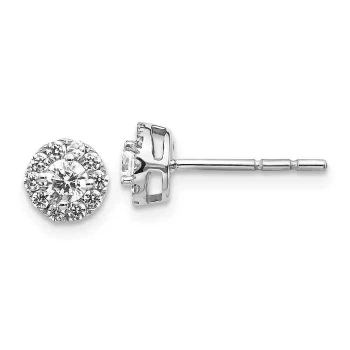 Goldia 14k White Gold 12 Ct Lab Grown Diamond VSSI G Cluster Post Earrings Earrings Goldia 14k White Gold 12 Ct Lab Grown Diamond VSSI G Cluster Post Earrings Earrings