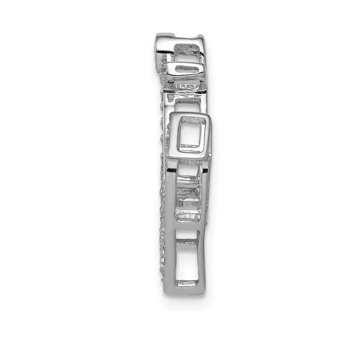 Goldia Necklaces 14k White Gold 14ct Real Diamond Anchor Chain Slide