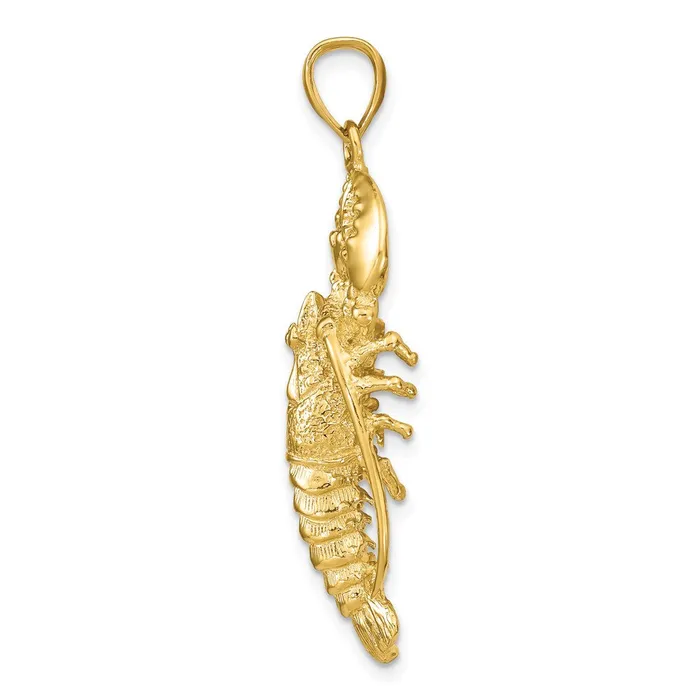 Goldia Necklaces 14k Yellow Gold 3D Lobster Pendant