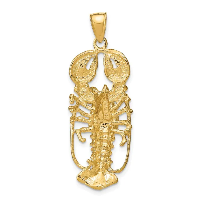 Goldia Necklaces 14k Yellow Gold 3D Lobster Pendant