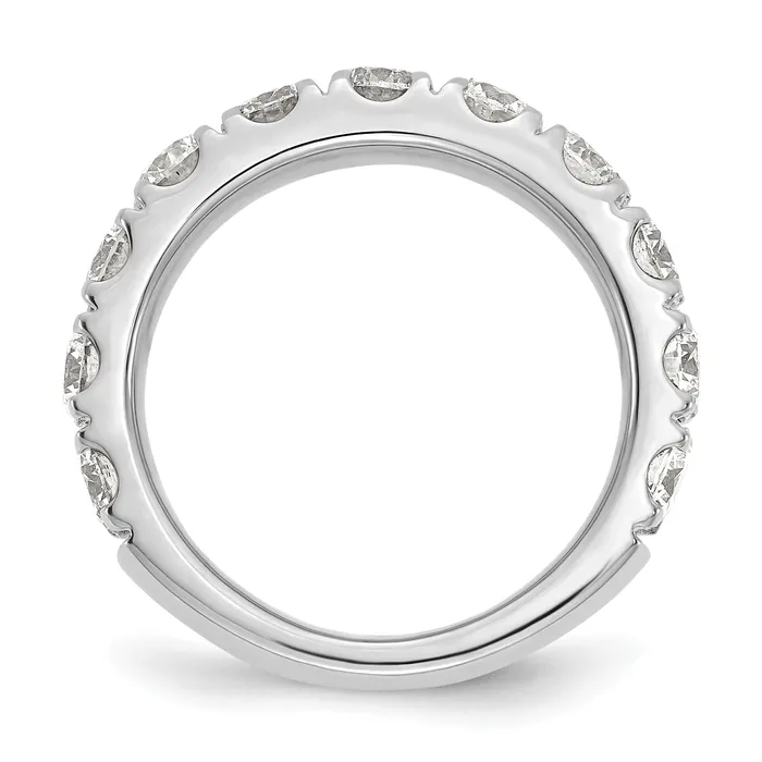 Goldia Rings 14k White Gold 2 Ct Lab Grown Diamond VSSI G Wedding Band Ring