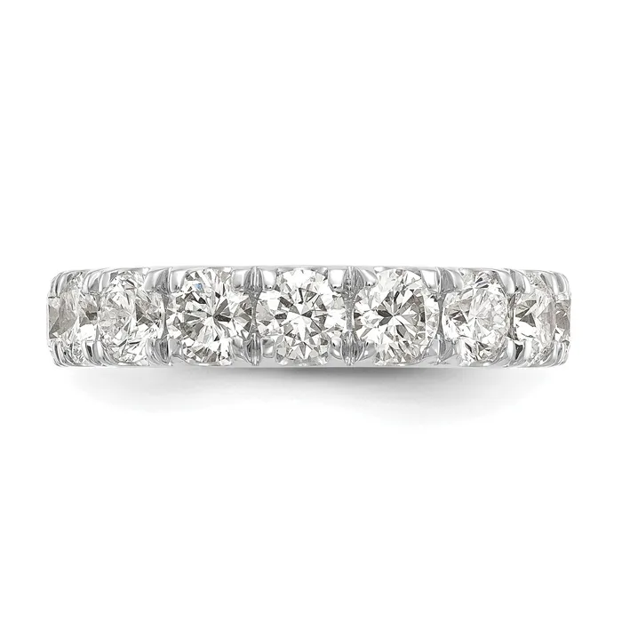 Goldia Rings 14k White Gold 2 Ct Lab Grown Diamond VSSI G Wedding Band Ring