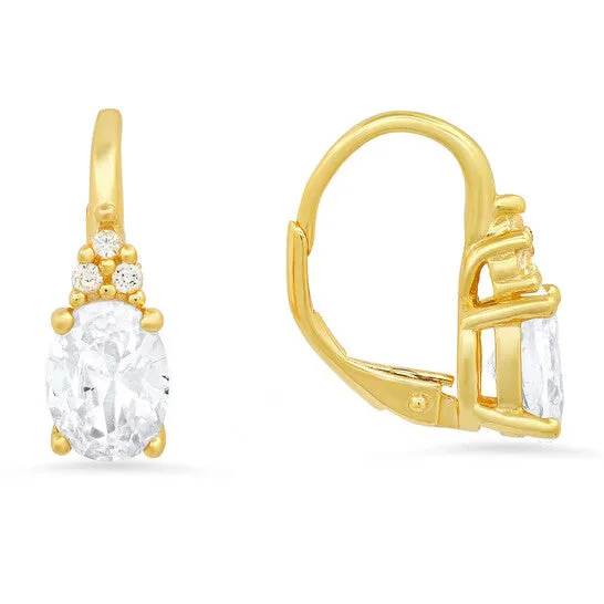 JMS always Earrings Original Kylie Harper 14k Gold Over Silver Cubic Zirconia CZ Leverback Earrings JMS always Earrings Original Kylie Harper 14k Gold Over Silver Cubic Zirconia CZ Leverback Earrings