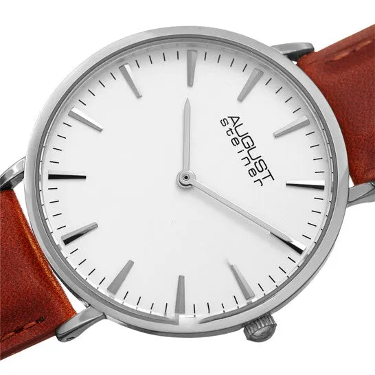 JMS always Watches Original August Steiner Quartz White Dial Ladies Watch AS8247SSBR JMS always Watches Original August Steiner Quartz White Dial Ladies Watch AS8247SSBR