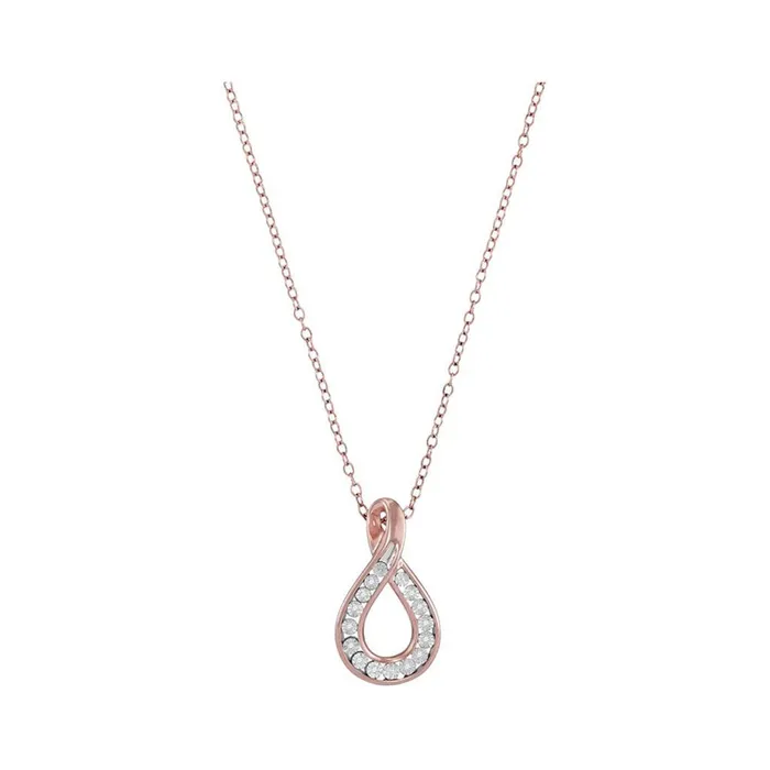 Necklaces gndatlanta 10k Rose Gold Round Diamond Fashion Teardrop Pendant 03 Cttw Necklaces gndatlanta 10k Rose Gold Round Diamond Fashion Teardrop Pendant 03 Cttw