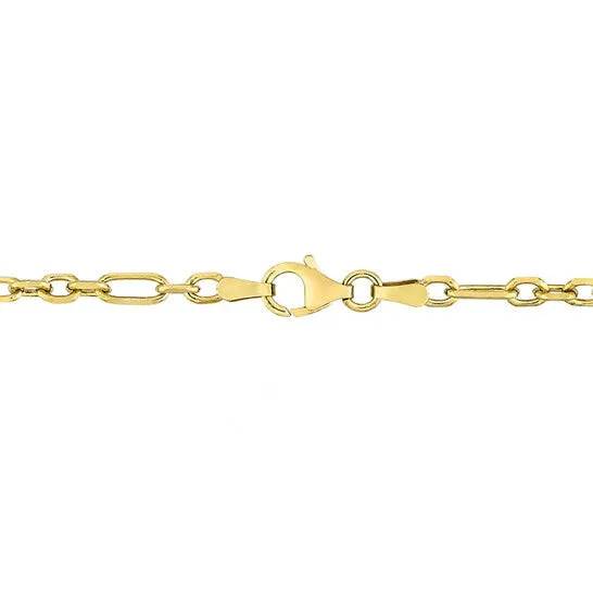 Necklaces JMS always Original AMOUR 3mm Diamond Cut Figaro Chain Necklace In Yellow Plated Sterling Silver 20 In Necklaces JMS always Original AMOUR 3mm Diamond Cut Figaro Chain Necklace In Yellow Plated Sterling Silver 20 In
