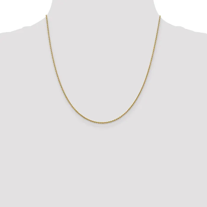 Necklaces MDS 14K Yellow Gold 20 inch 14mm Forzantine Cable with Lobster Clasp Chain Necklace Necklaces MDS 14K Yellow Gold 20 inch 14mm Forzantine Cable with Lobster Clasp Chain Necklace