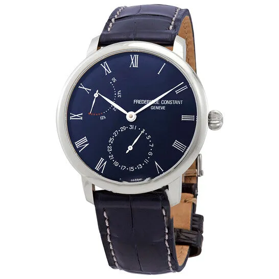 Original Frederique Constant Slimline Automatic Power Reserve Blue Mens Watch FC723NR3S6 JMS always Watches Original Frederique Constant Slimline Automatic Power Reserve Blue Mens Watch FC723NR3S6 JMS always Watches