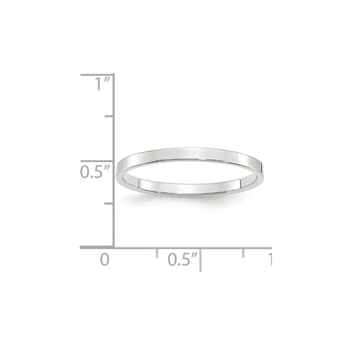 Rings Goldia Solid 10K White Gold 2mm Light Weight Flat MensWomens Wedding Band Ring Size 135 Rings Goldia Solid 10K White Gold 2mm Light Weight Flat MensWomens Wedding Band Ring Size 135