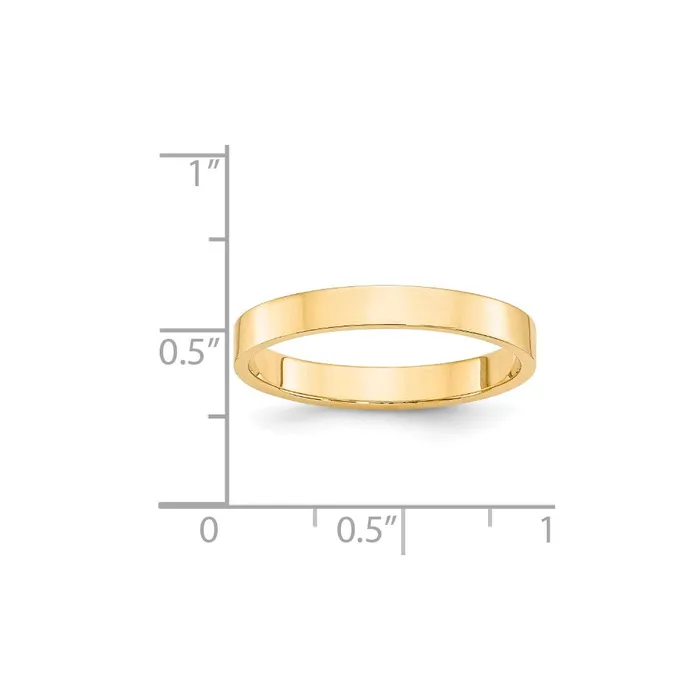 Rings Goldia Solid 10K Yellow Gold 3mm Light Weight Flat MensWomens Wedding Band Ring Size 95 Rings Goldia Solid 10K Yellow Gold 3mm Light Weight Flat MensWomens Wedding Band Ring Size 95
