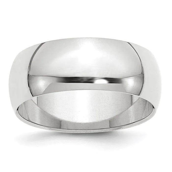 Rings Goldia Solid 10K Yellow Gold White Gold 8mm HalfRound MensWomens Wedding Band Ring Size 55 Rings Goldia Solid 10K Yellow Gold White Gold 8mm HalfRound MensWomens Wedding Band Ring Size 55