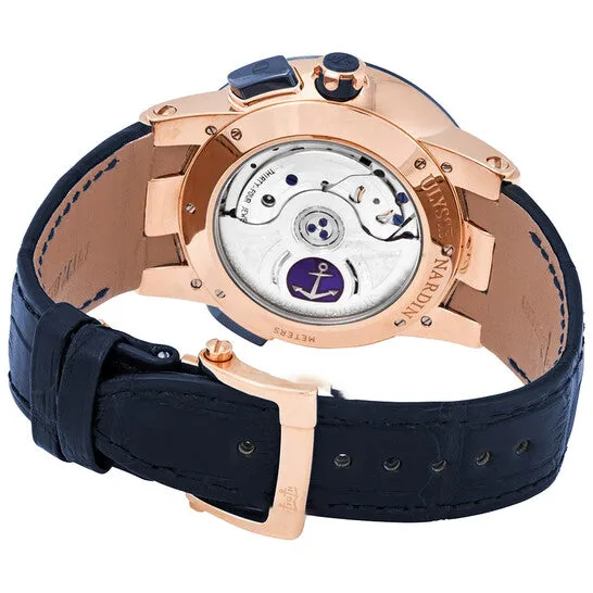 Watches JMS always Original Ulysse Nardin El Toro GMT Silver Dial 18kt Rose Gold Blue Leather Mens Watch 32600 Watches JMS always Original Ulysse Nardin El Toro GMT Silver Dial 18kt Rose Gold Blue Leather Mens Watch 32600