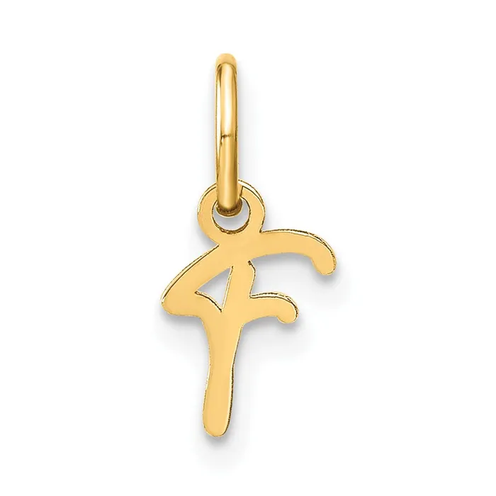 14k Yellow Gold Upper case Letter F Initial Charm TreasureFineJewelers Charm Necklaces 14k Yellow Gold Upper case Letter F Initial Charm TreasureFineJewelers Charm Necklaces