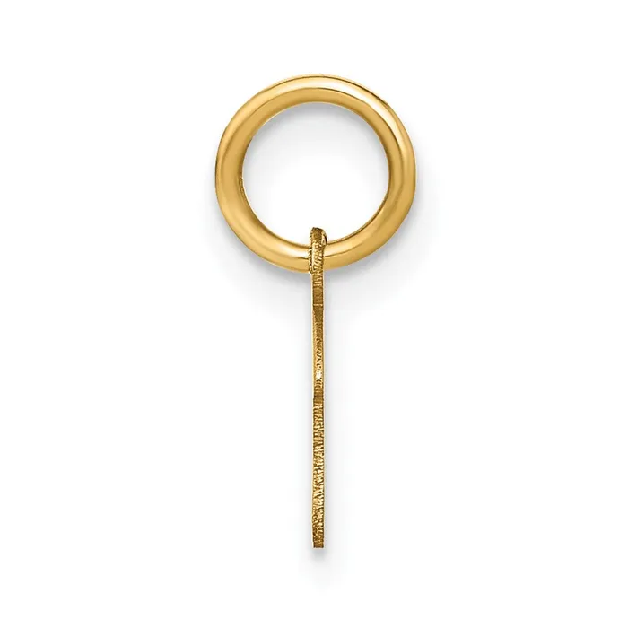 14k Yellow Gold Upper case Letter F Initial Charm TreasureFineJewelers Charm Necklaces