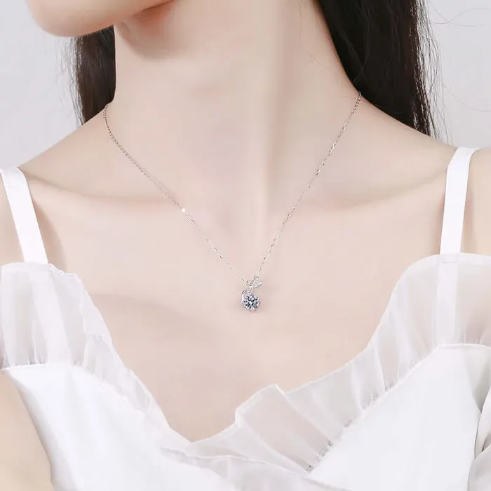 Necklaces Flower Fairy Moissanite Necklace Trendolla Jewelry