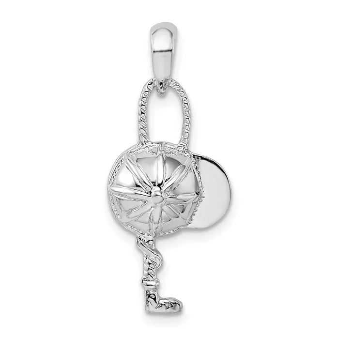 Necklaces Sterling Silver Polished Jockey Helmet wCrop Pendant TreasureFineJewelers Necklaces Sterling Silver Polished Jockey Helmet wCrop Pendant TreasureFineJewelers