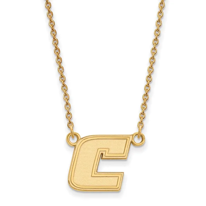 Necklaces TreasureFineJewelers Sterling Silver Goldplated University of Tennessee at Chattanooga Letter C Small Pendant 18 inch Necklace Necklaces TreasureFineJewelers Sterling Silver Goldplated University of Tennessee at Chattanooga Letter C Small Pendant 18 inch Necklace