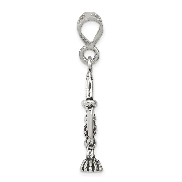 Sterling Silver Antiqued Menorah Charm TreasureFineJewelers Rings