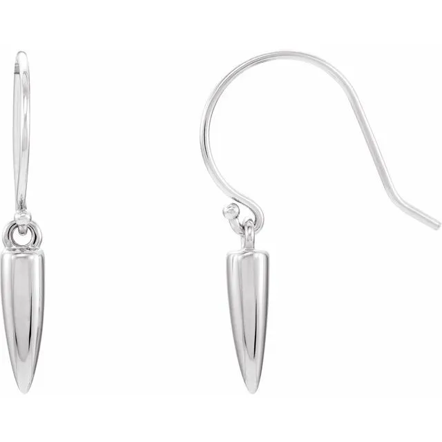TreasureFineJewelers Earrings Sterling Silver Geometric Dangle Earrings