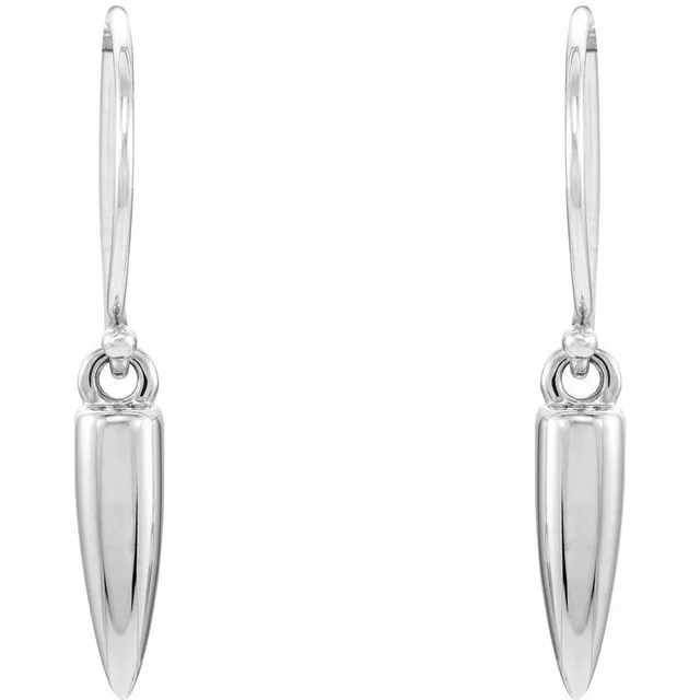 TreasureFineJewelers Earrings Sterling Silver Geometric Dangle Earrings