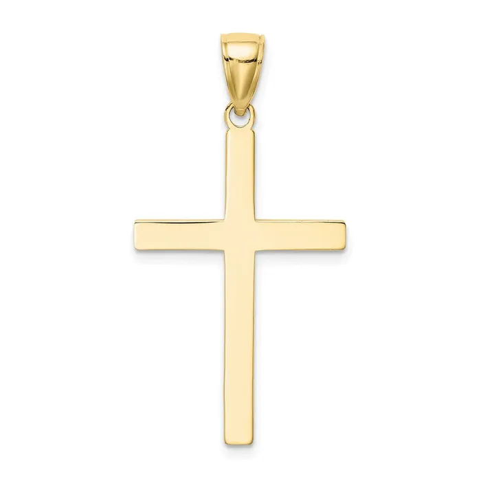 TreasureFineJewelers Necklaces 10K Polished Cross Pendant