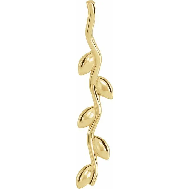 TreasureFineJewelers Necklaces 14K Yellow Gold Family Vertical Bar Pendant TreasureFineJewelers Necklaces 14K Yellow Gold Family Vertical Bar Pendant
