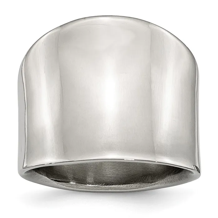 TreasureFineJewelers Rings Stainless Steel Polished Ring