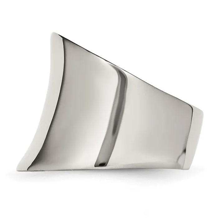 TreasureFineJewelers Rings Stainless Steel Polished Ring