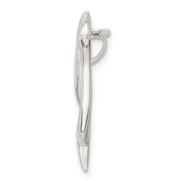 TreasureFineJewelers Rings Sterling Silver Dolphin Chain Slide