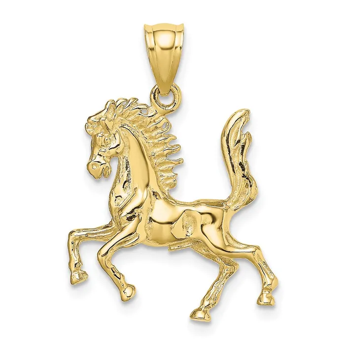 10K 3D Horse CharmWBC10K6546 WB Choice Jewelry Charm Necklaces