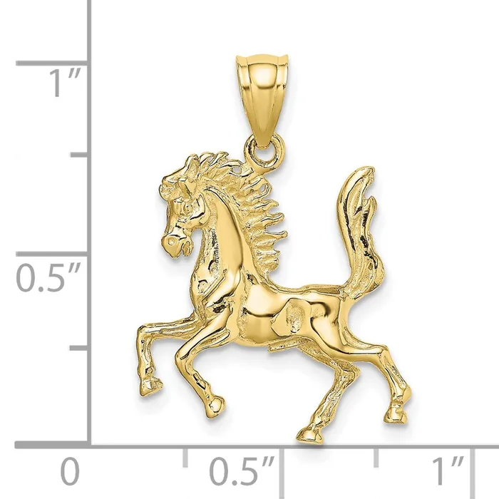 10K 3D Horse CharmWBC10K6546 WB Choice Jewelry Charm Necklaces 10K 3D Horse CharmWBC10K6546 WB Choice Jewelry Charm Necklaces