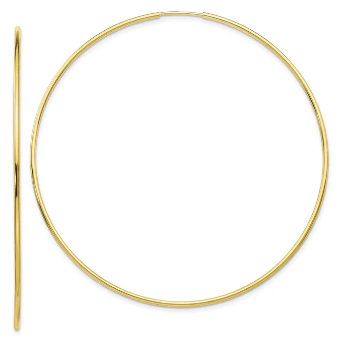 10k Polished Endless Tube Hoop EarringsWBC10T971 WB Choice Jewelry Earrings 10k Polished Endless Tube Hoop EarringsWBC10T971 WB Choice Jewelry Earrings