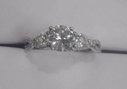 FULLERS PURCHASE FROM PUBLIC Rings 14KW 140 Cttw Diamond 3 Stone Style Engagement ring with 78 Ct Round FULLERS PURCHASE FROM PUBLIC Rings 14KW 140 Cttw Diamond 3 Stone Style Engagement ring with 78 Ct Round