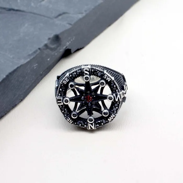Karizma Jewels Rings 925 Sterling Silver Turkish Style CZ Mens ring