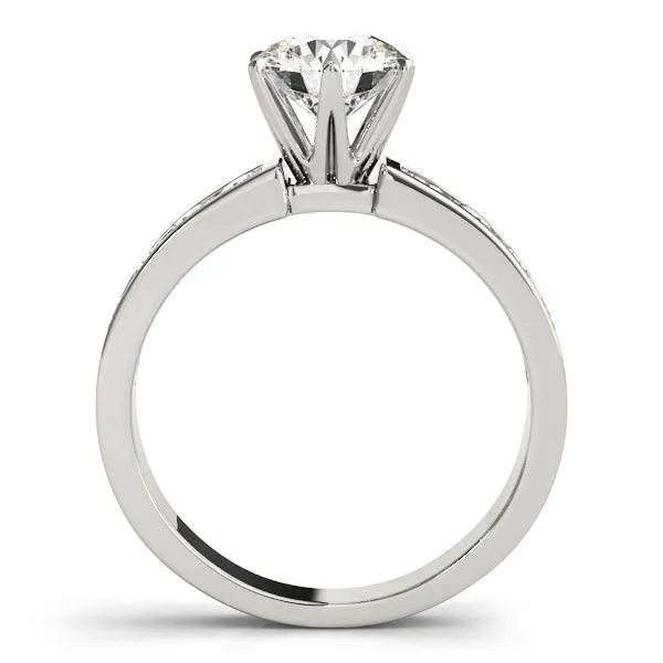 Single Row Diamond Engagement Ring Overnight Mountings Fashion Rings