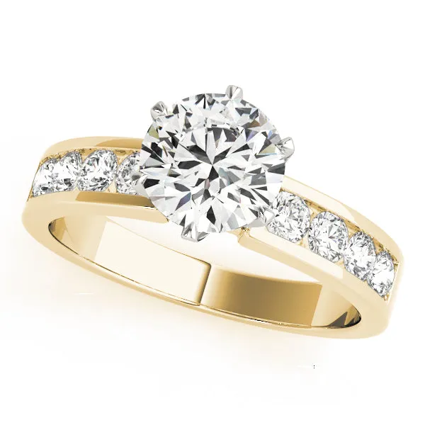 Single Row Diamond Engagement Ring Overnight Mountings Fashion Rings