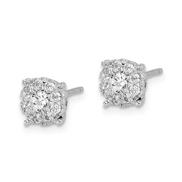 WB Choice Jewelry Earrings 14k White Gold Diamond Cluster Post EarringsWBCEM5480050WA WB Choice Jewelry Earrings 14k White Gold Diamond Cluster Post EarringsWBCEM5480050WA