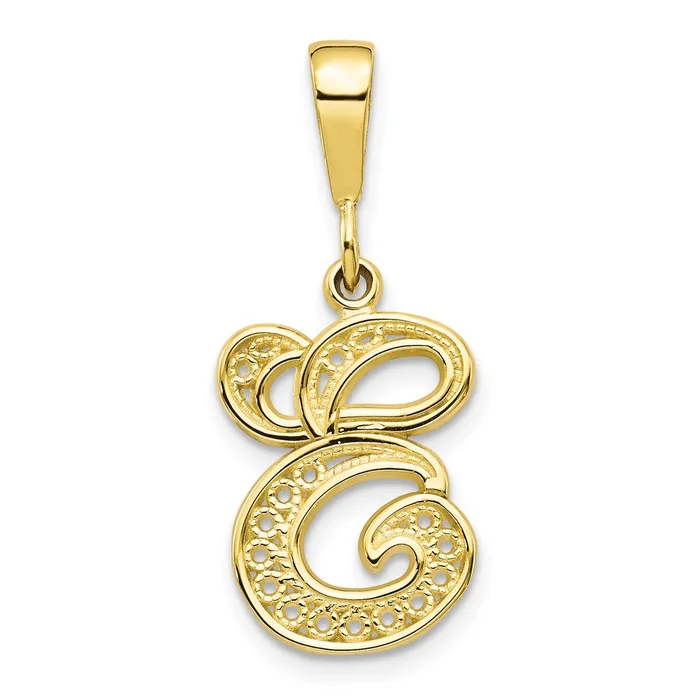 WB Choice Jewelry Necklaces 10k Initial E PendantWBC10C242E