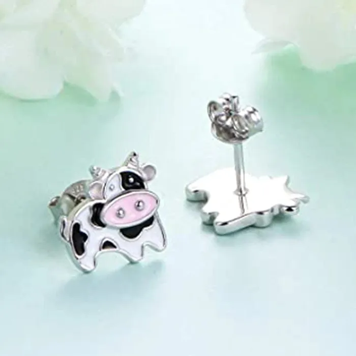 Aliexpress Earrings Cow Earrings Black and White Push Back Adorable Aliexpress Earrings Cow Earrings Black and White Push Back Adorable