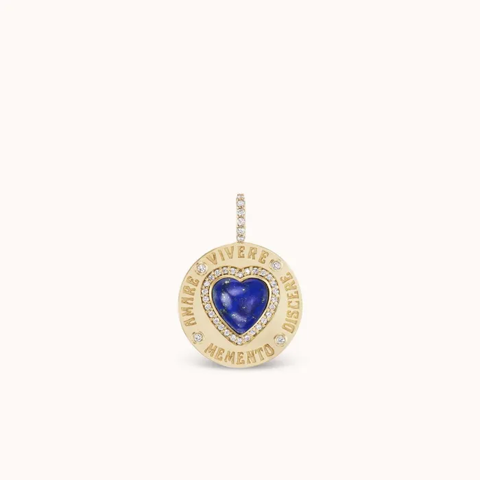 Charm Necklaces Greek Love Charm Blue Lapis Marlo Laz Charm Necklaces Greek Love Charm Blue Lapis Marlo Laz
