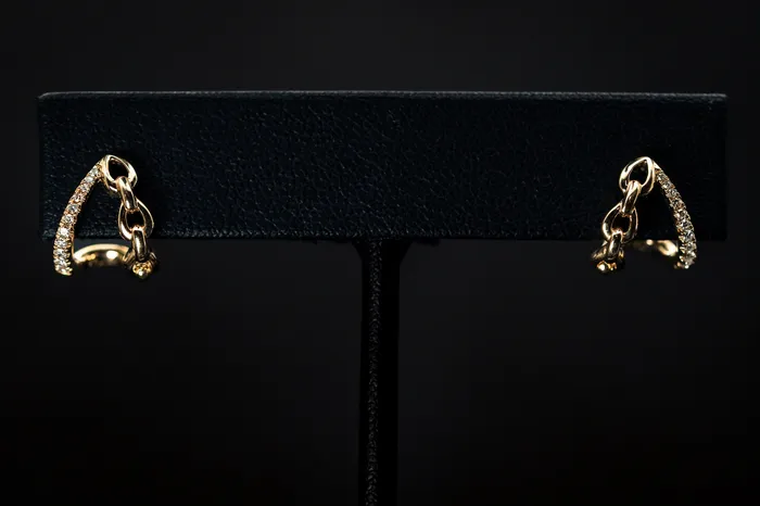 Earrings Dilamani 14k Yellow Gold Diamond Earrings